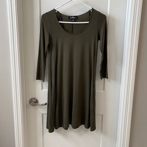 Olive green dress